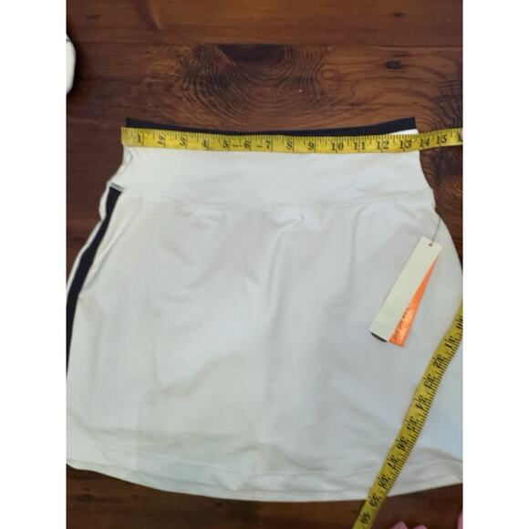 Aqua Athletic Golf Skort White W/Navy Contrast Trim Pull on Skort Sz S NWT $68 - Picture 9 of 16